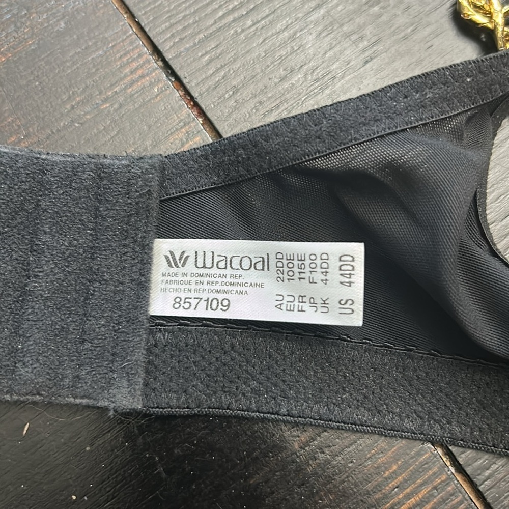 WACOAL Full Figure Simple Shaping Minimizer Bra 44DDD Black 857109 - Picture 8 of 8